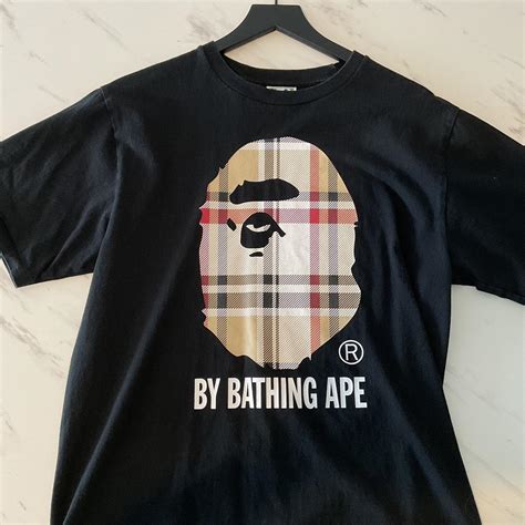 bape burberry t shirt